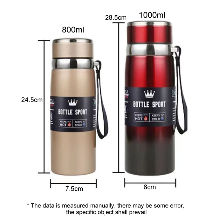 316 Stainless Steel Insulated Mug Large Capacity Vacuum Thermos Outdoor Portable Car Insulated Water Bottle