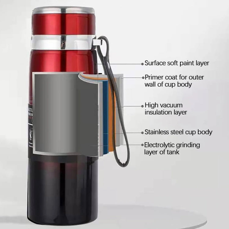 316 Stainless Steel Insulated Mug Large Capacity Vacuum Thermos Outdoor Portable Car Insulated Water Bottle