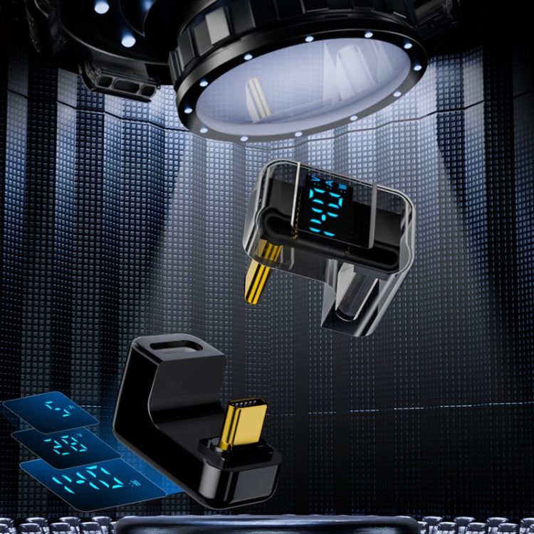 Type-C Digital Display U Type Adaptor 180 Degree Elbow 140W 4.0 Adaptor
