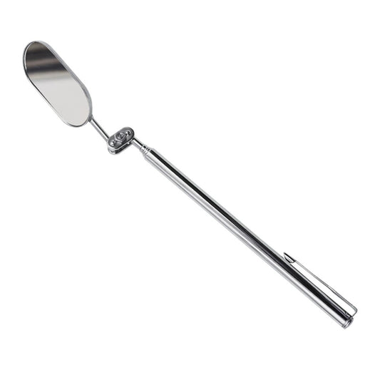 مرآة فحص تلسكوبية قابلة للطي متعددة الاستخدامات للسيارات، منظار داخلي لفحص الهيكل السفلي، بيضاوي الشكل