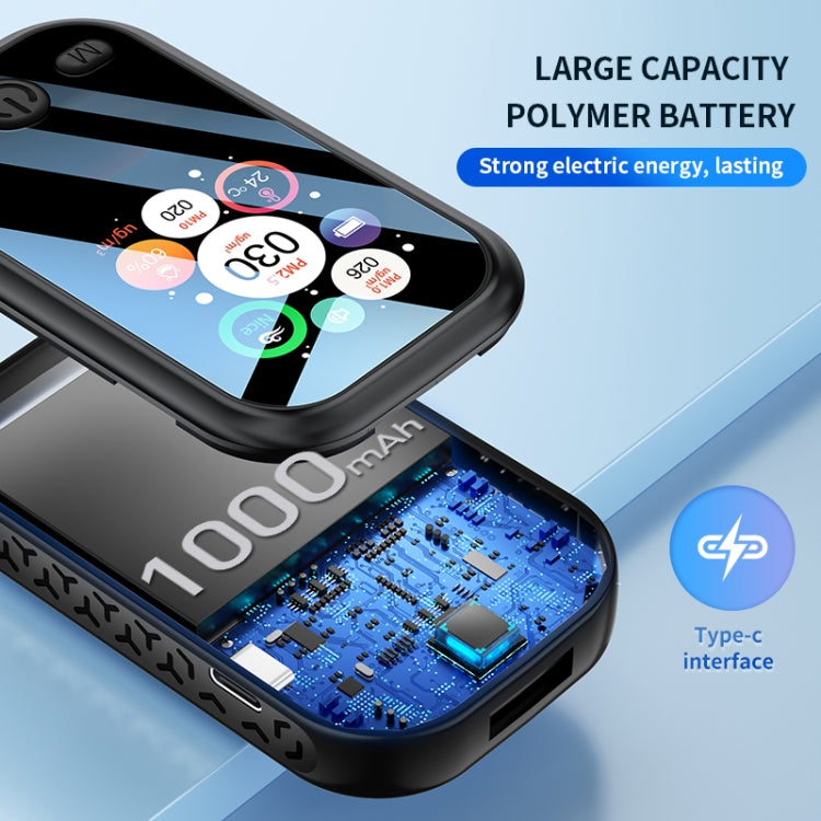 Haze Dust Air Quality Temperature Humidity Detector, D9 White, D9 Black