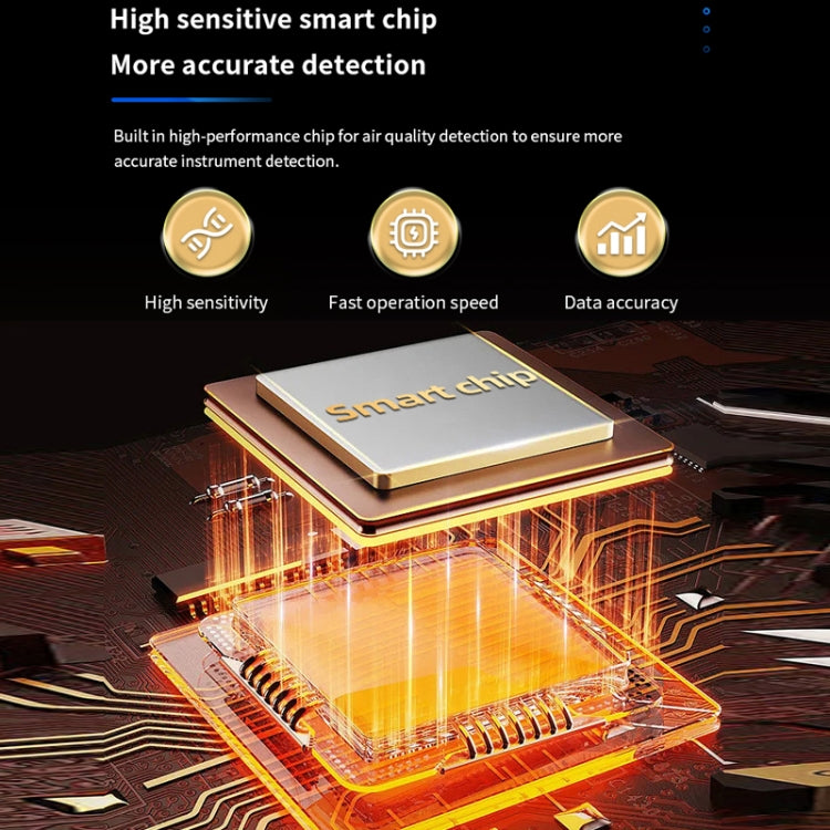 Haze Dust Air Quality Temperature Humidity Detector, D9 White, D9 Black