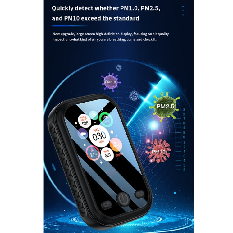 Haze Dust Air Quality Temperature Humidity Detector, D9 Black, D9 White