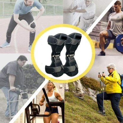 Knee Joint Sports Booster Knee Climbing Protection Support Gear Fitness Knee Pads, Single, 1pair