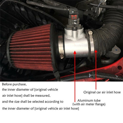 Car Modified Engine Air Flow Meter Flange Intake Sensor Base for Honda / Ford / Nissan, 83mm