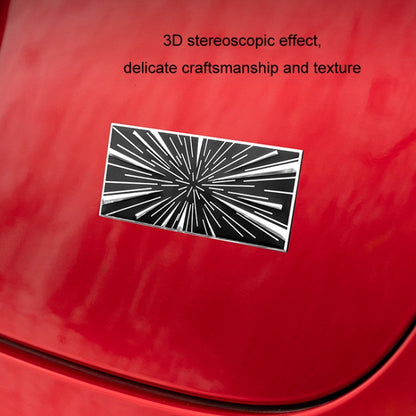 Car Sports Style Decoration Tail Label, Time Tunnel Label Metal
