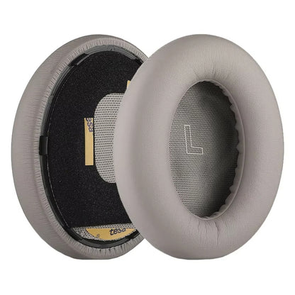 1pair For BOSE QC Ultra Headphone Leather Sponge Cover Earmuffs, Black Leather, White Leather, Gray Leather, Black Lambskin, White Lambskin