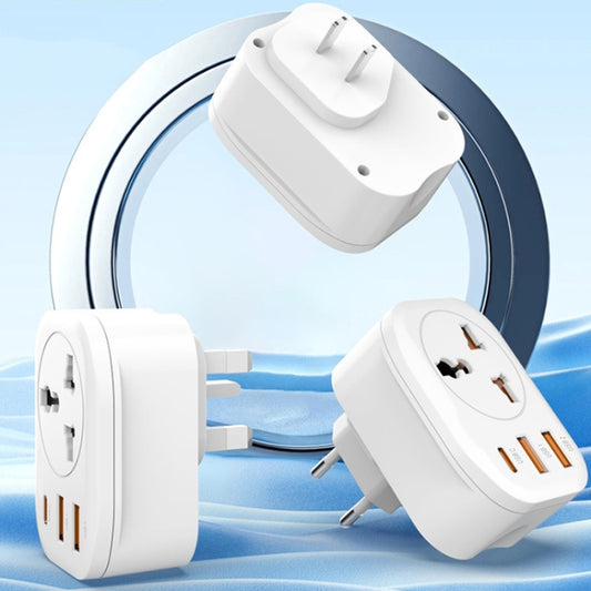 Universal Converter Plug 2USB+Type-C Smart Converter Socket, UK Plug, US Plug, EU Plug
