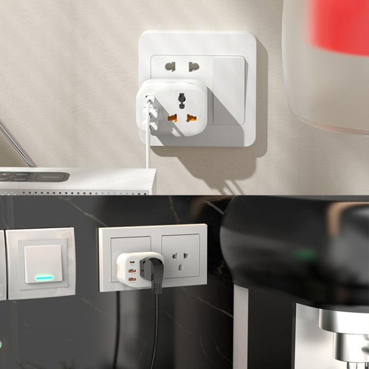 Universal Converter Plug 2USB+Type-C Smart Converter Socket, UK Plug, US Plug, EU Plug