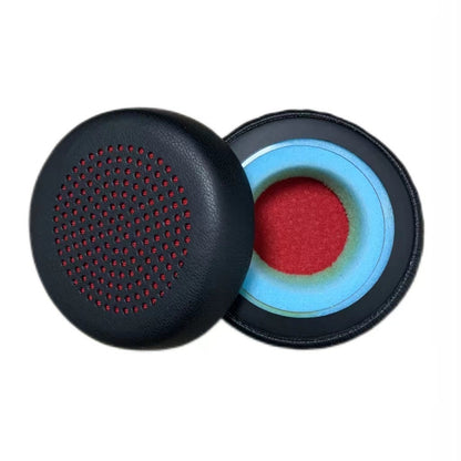 1pair For Plantronics UC B825 Headphone Leather Sponge Cover Earmuffs, Red Mesh Sponge, Black Mesh Sponge, Red Mesh Leather, Black Mesh Leather