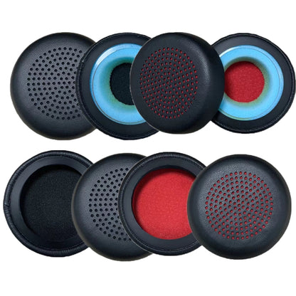 1pair For Plantronics UC B825 Headphone Leather Sponge Cover Earmuffs, Red Mesh Sponge, Black Mesh Sponge, Red Mesh Leather, Black Mesh Leather