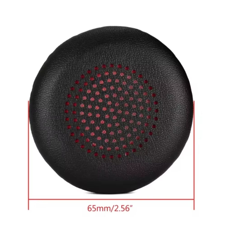 1pair For Plantronics UC B825 Headphone Leather Sponge Cover Earmuffs, Red Mesh Sponge, Black Mesh Sponge, Red Mesh Leather, Black Mesh Leather