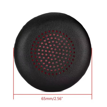 1pair For Plantronics UC B825 Headphone Leather Sponge Cover Earmuffs, Red Mesh Sponge, Black Mesh Sponge, Red Mesh Leather, Black Mesh Leather