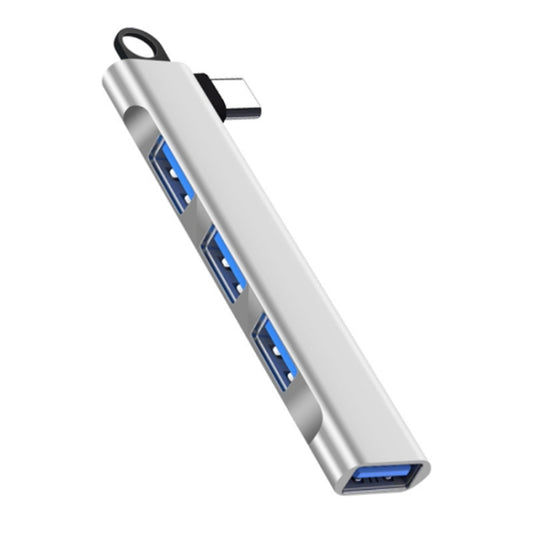 Side Plug Wireless Docking Station 4 In 1 Multifunctional Computer Cable Hubs, Type-C 3.0 Silver, Type-C 3.0 Gray, USB 3.0 Silver, USB 3.0 Gray