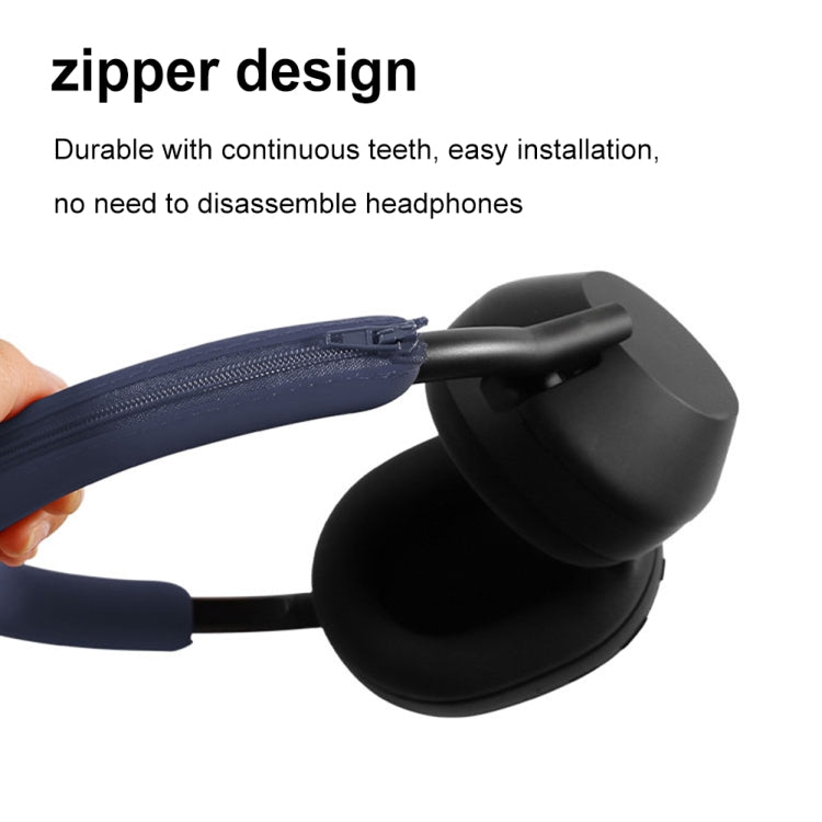For Sony WH-1000XM5 Bluetooth Headset + Headband + Earmuff Protective Cover, 3-in-1 Black, 3-in-1 White, 3-in-1 Red, 3-in-1 Dark Blue, 3-in-1 Beige