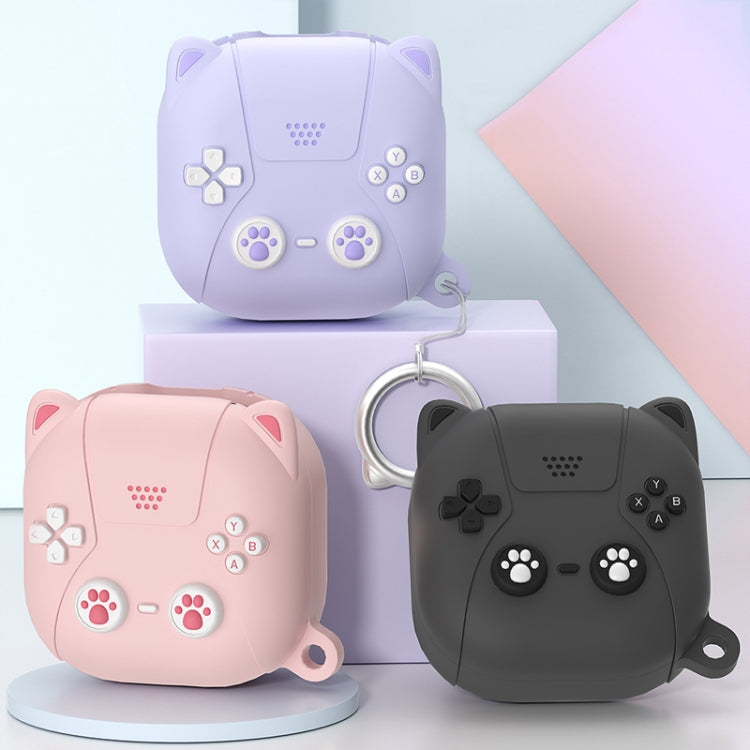 Cute Cats Silicone Soft Shell Earphone Protector, For Samsung Galaxy Buds 2 / Live / Pro / 2 Pro / FE