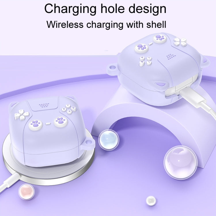 Cute Cats Silicone Soft Shell Earphone Protector, For Samsung Galaxy Buds 2 / Live / Pro / 2 Pro / FE