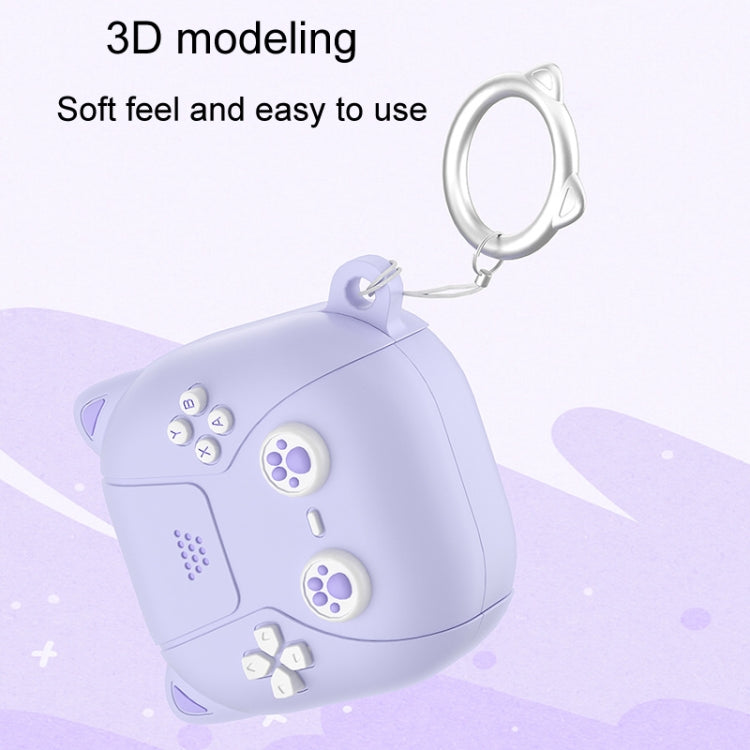 Cute Cats Silicone Soft Shell Earphone Protector, For Samsung Galaxy Buds 2 / Live / Pro / 2 Pro / FE