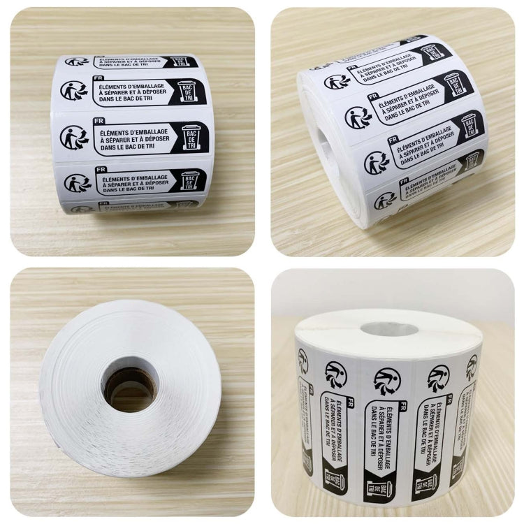 7x2cm Environmentally Friendly Packaging Warning Slogan Label Sticker