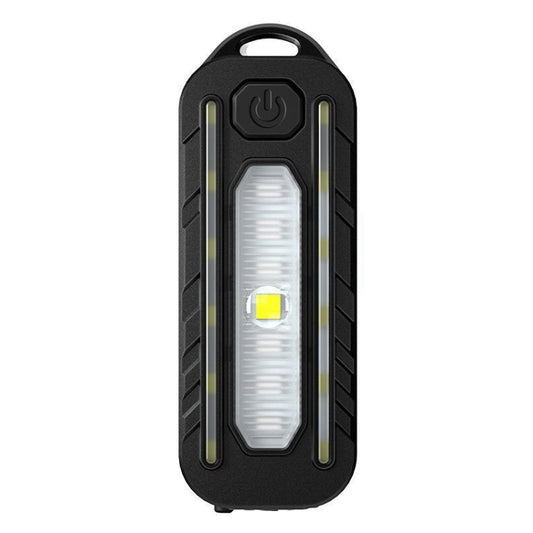 LED Shoulder Flashlight Bike Tail Light Type-C Recharge Outdoor Flashlight With Clip Patrol Safety Warning Lamp