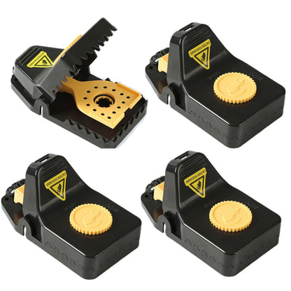 4pcs /Box Plastic Mousetrap Reusable Instant Kill Traps for Mouse Rat, Small, Large