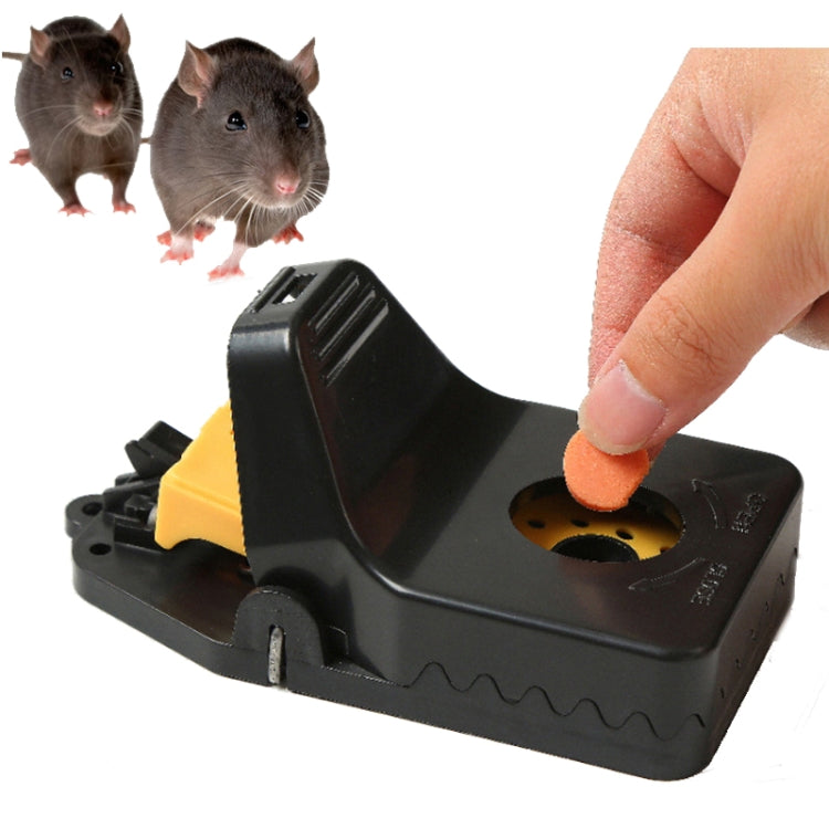 4pcs /Box Plastic Mousetrap Reusable Instant Kill Traps for Mouse Rat, Small, Large