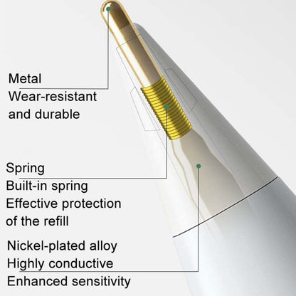 For Apple Pencil Series Replacement Nibs Modified Nibs, 4.0 Extended White Shell Silver Tip, 3.5 Standard White Shell Silver Tip, 3.0 Round Head White Shell Silver Tip, 4.0 Extended White Shell Gold Tip, 3.5 Standard White Shell Gold Tip���������������...