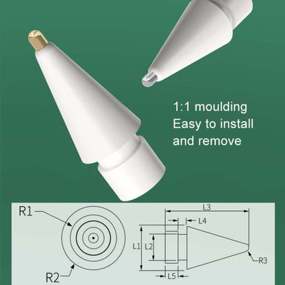 For Apple Pencil Series Replacement Nibs Modified Nibs, 4.0 Extended White Shell Silver Tip, 3.5 Standard White Shell Silver Tip, 3.0 Round Head White Shell Silver Tip, 4.0 Extended White Shell Gold Tip, 3.5 Standard White Shell Gold Tip���������������...