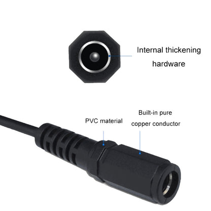 2pcs DC 5.5 X 2.1mm Female To XH2.54 Terminal Motherboard Connection Cable
