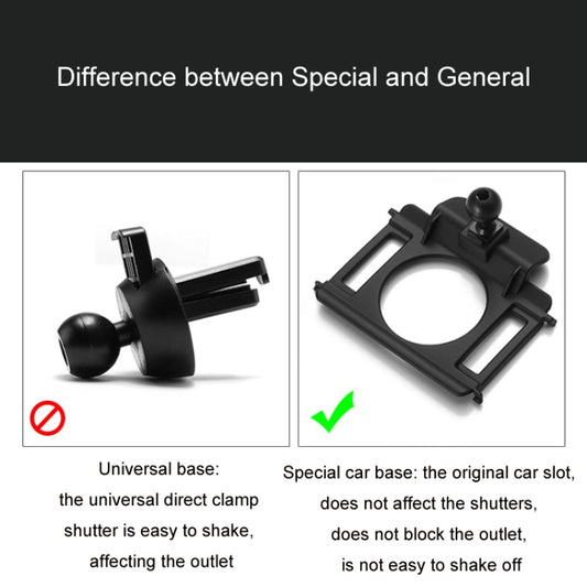For Volkswagen Car Air Outlet Modified Mobile Phone Holder Base, 05-13 Touran, 08-12 Lavida, 08-12 Bora, 09-13 Golf 6, 11-15 Passat, 11-18 POLO, 11-18 Touareg, 17-21 Magotan/19-20 CC, 14-20 Golf, 12-14 Sagitar, 12-14 Magotan����������������������������...
