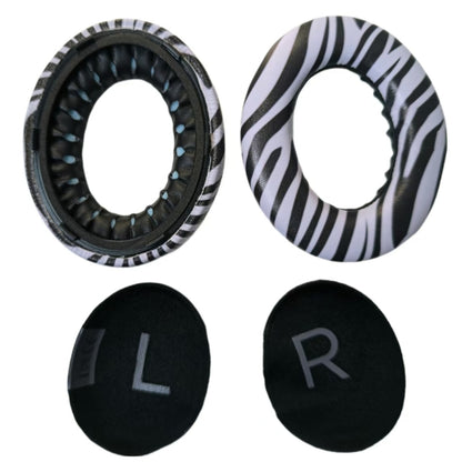 For BOSE 700 / NC700 2pcs Headphone Sponge Cover With Pad, Zebra Print