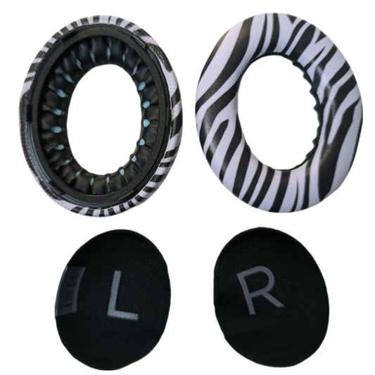 For BOSE 700 / NC700 2pcs Headphone Sponge Cover With Pad, Zebra Print