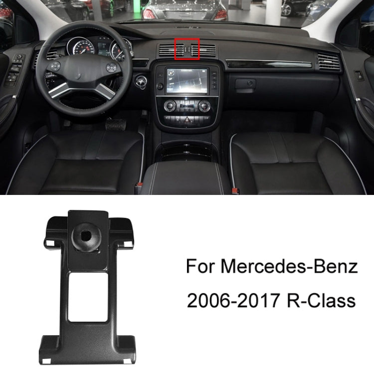 For Mercedes-Benz Mobile Phone Holder Car Air Outlet Base, 05-10 ML, 06-17 R-Class, 08-10 C-Class, 08-12 S-Class, 09-10 B-Class, 11-13 C-Class, 12-19 B-Class, 12 GLK, 12-15 ML, 13-15 GLK, 14-15 E-Class/13-16 E-Class, 12-17 CLS, 15-18 C-Class/16-19 GLC�...