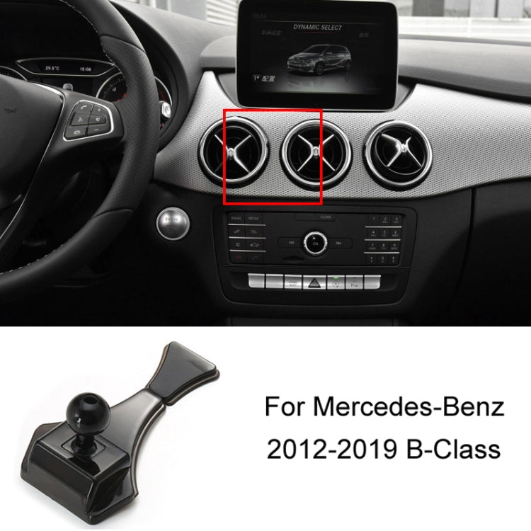 For Mercedes-Benz Mobile Phone Holder Car Air Outlet Base, 05-10 ML, 06-17 R-Class, 08-10 C-Class, 08-12 S-Class, 09-10 B-Class, 11-13 C-Class, 12-19 B-Class, 12 GLK, 12-15 ML, 13-15 GLK, 14-15 E-Class/13-16 E-Class, 12-17 CLS, 15-18 C-Class/16-19 GLC�...