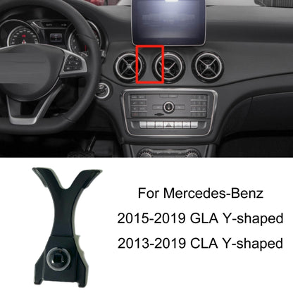For Mercedes-Benz Mobile Phone Holder Car Air Outlet Base, 05-10 ML, 06-17 R-Class, 08-10 C-Class, 08-12 S-Class, 09-10 B-Class, 11-13 C-Class, 12-19 B-Class, 12 GLK, 12-15 ML, 13-15 GLK, 14-15 E-Class/13-16 E-Class, 12-17 CLS, 15-18 C-Class/16-19 GLC�...