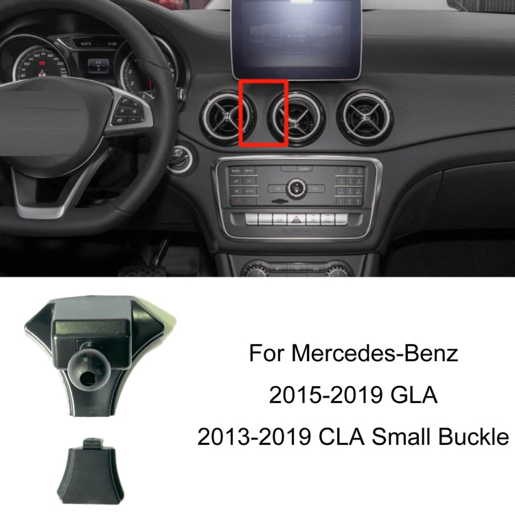 For Mercedes-Benz Mobile Phone Holder Car Air Outlet Base, 05-10 ML, 06-17 R-Class, 08-10 C-Class, 08-12 S-Class, 09-10 B-Class, 11-13 C-Class, 12-19 B-Class, 12 GLK, 12-15 ML, 13-15 GLK, 14-15 E-Class/13-16 E-Class, 12-17 CLS, 15-18 C-Class/16-19 GLC�...