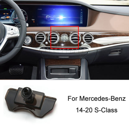 For Mercedes-Benz Left-Handed Drive Mobile Phone Holder Car Air Outlet Base, 05-10 ML, 06-17 R-Class, 08-10 C-Class, 08-12 S-Class, 09-10 B-Class, 11-13 C-Class, 12-19 B-Class, 12 GLK, 12-15 ML, 13-15 GLK, 14-15 E-Class/13-16 E-Class, 12-17 CLS        ...