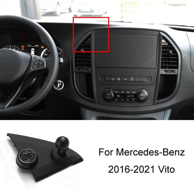 For Mercedes-Benz Mobile Phone Holder Car Air Outlet Base, 05-10 ML, 06-17 R-Class, 08-10 C-Class, 08-12 S-Class, 09-10 B-Class, 11-13 C-Class, 12-19 B-Class, 12 GLK, 12-15 ML, 13-15 GLK, 14-15 E-Class/13-16 E-Class, 12-17 CLS, 15-18 C-Class/16-19 GLC�...