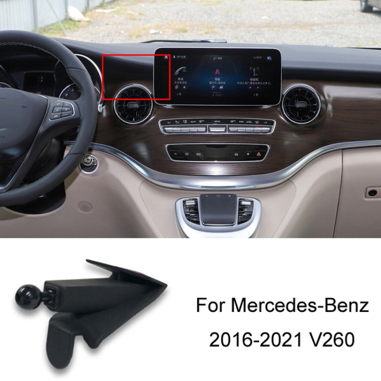 For Mercedes-Benz Mobile Phone Holder Car Air Outlet Base, 05-10 ML, 06-17 R-Class, 08-10 C-Class, 08-12 S-Class, 09-10 B-Class, 11-13 C-Class, 12-19 B-Class, 12 GLK, 12-15 ML, 13-15 GLK, 14-15 E-Class/13-16 E-Class, 12-17 CLS, 15-18 C-Class/16-19 GLC�...