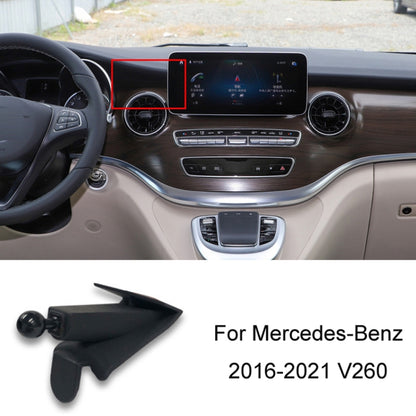 For Mercedes-Benz Mobile Phone Holder Car Air Outlet Base, 05-10 ML, 06-17 R-Class, 08-10 C-Class, 08-12 S-Class, 09-10 B-Class, 11-13 C-Class, 12-19 B-Class, 12 GLK, 12-15 ML, 13-15 GLK, 14-15 E-Class/13-16 E-Class, 12-17 CLS, 15-18 C-Class/16-19 GLC�...