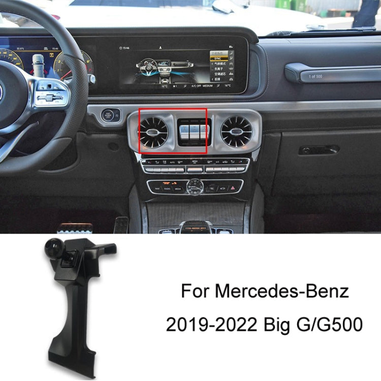 For Mercedes-Benz Mobile Phone Holder Car Air Outlet Base, 05-10 ML, 06-17 R-Class, 08-10 C-Class, 08-12 S-Class, 09-10 B-Class, 11-13 C-Class, 12-19 B-Class, 12 GLK, 12-15 ML, 13-15 GLK, 14-15 E-Class/13-16 E-Class, 12-17 CLS, 15-18 C-Class/16-19 GLC�...