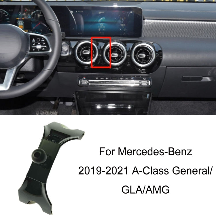 For Mercedes-Benz Mobile Phone Holder Car Air Outlet Base, 05-10 ML, 06-17 R-Class, 08-10 C-Class, 08-12 S-Class, 09-10 B-Class, 11-13 C-Class, 12-19 B-Class, 12 GLK, 12-15 ML, 13-15 GLK, 14-15 E-Class/13-16 E-Class, 12-17 CLS, 15-18 C-Class/16-19 GLC�...