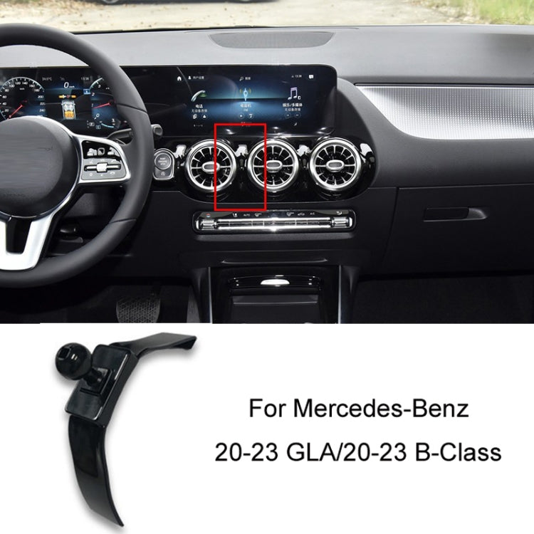 For Mercedes-Benz Mobile Phone Holder Car Air Outlet Base, 05-10 ML, 06-17 R-Class, 08-10 C-Class, 08-12 S-Class, 09-10 B-Class, 11-13 C-Class, 12-19 B-Class, 12 GLK, 12-15 ML, 13-15 GLK, 14-15 E-Class/13-16 E-Class, 12-17 CLS, 15-18 C-Class/16-19 GLC�...