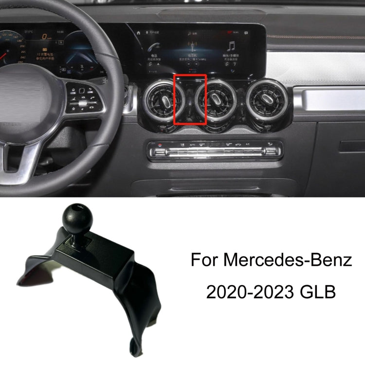 For Mercedes-Benz Mobile Phone Holder Car Air Outlet Base, 05-10 ML, 06-17 R-Class, 08-10 C-Class, 08-12 S-Class, 09-10 B-Class, 11-13 C-Class, 12-19 B-Class, 12 GLK, 12-15 ML, 13-15 GLK, 14-15 E-Class/13-16 E-Class, 12-17 CLS, 15-18 C-Class/16-19 GLC�...