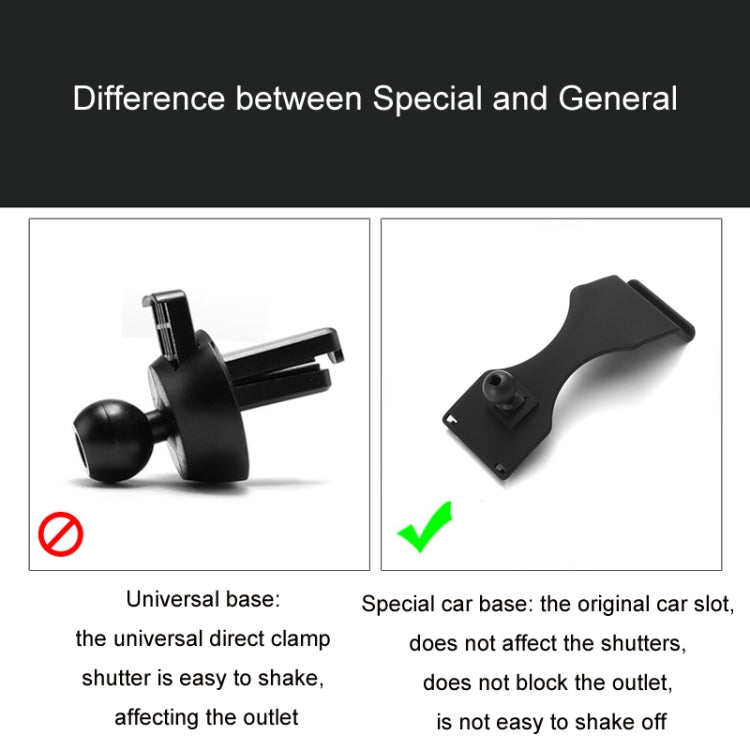 For Mercedes-Benz Mobile Phone Holder Car Air Outlet Base, 05-10 ML, 06-17 R-Class, 08-10 C-Class, 08-12 S-Class, 09-10 B-Class, 11-13 C-Class, 12-19 B-Class, 12 GLK, 12-15 ML, 13-15 GLK, 14-15 E-Class/13-16 E-Class, 12-17 CLS, 15-18 C-Class/16-19 GLC�...