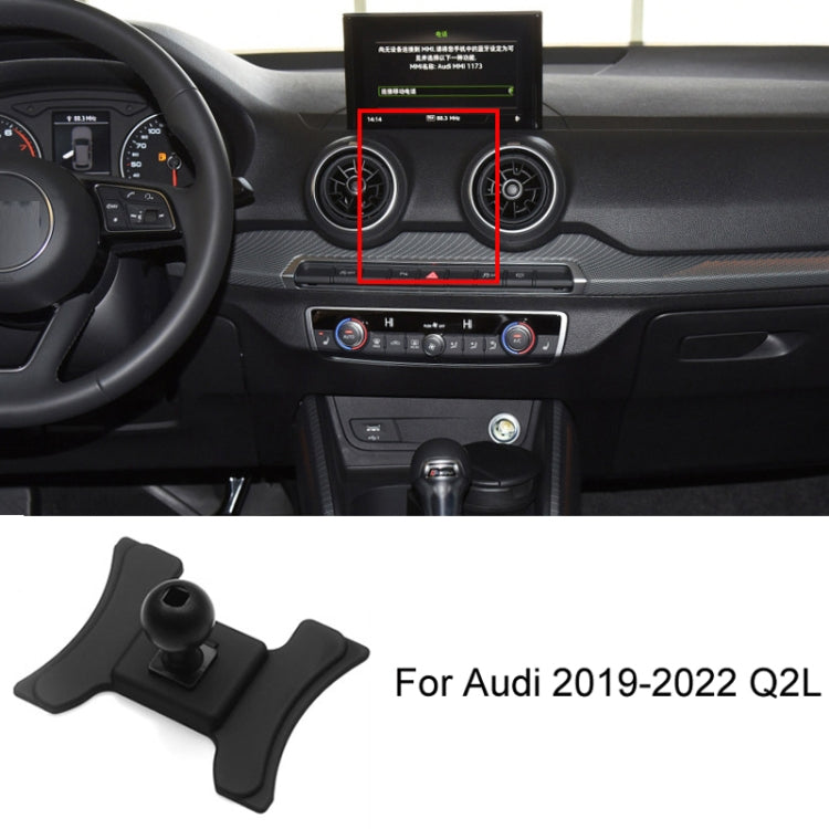 For Audi Left Driving Car Mobile Phone Holder Mounting Base, 05-11 A6L, 06-15 Q7, 09-16 A4L/A5, 10-18 Q5, 10-19 A1, 11-17 A8L, 12-18 A6L, 13-18 Q3, 14-20 A3, 16-19 Q7, 17-23 A4L-A5-S4-S5, 18-22 Q5L, 18-23 A8L, 19-22 Q2L, 19-23 A6L, 19-23 Q3, 20-21 Q7/Q...