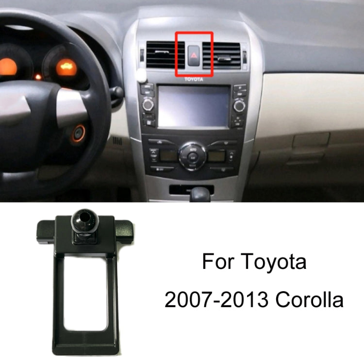 For Toyota Car Air Outlet Phone Holder Base, 05-09 Reiz Left Driving, 06-11 Camry Left Driving, 07-11 Tundra Left Driving, 07-13 Corolla Left Driving, 07-17 Land Cruiser For Left & Right, 09-12 RAV4 Left Driving, 09-14 Highlander Left Driving����������...