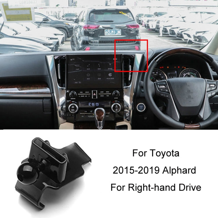 For Toyota Car Air Outlet Phone Holder Base, 05-09 Reiz Left Driving, 06-11 Camry Left Driving, 07-11 Tundra Left Driving, 07-13 Corolla Left Driving, 07-17 Land Cruiser For Left & Right, 09-12 RAV4 Left Driving, 09-14 Highlander Left Driving����������...