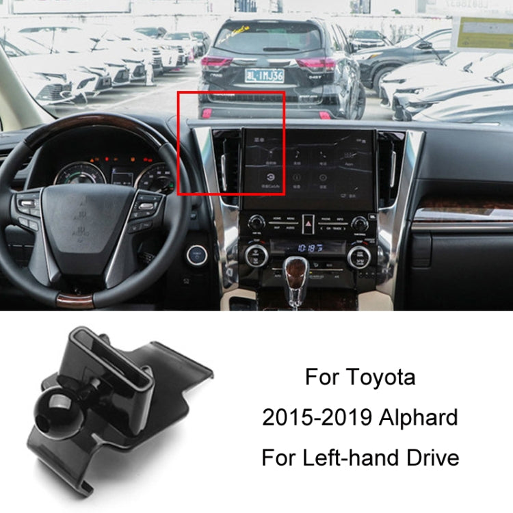 For Toyota Car Air Outlet Phone Holder Base, 05-09 Reiz Left Driving, 06-11 Camry Left Driving, 07-11 Tundra Left Driving, 07-13 Corolla Left Driving, 07-17 Land Cruiser For Left & Right, 09-12 RAV4 Left Driving, 09-14 Highlander Left Driving����������...
