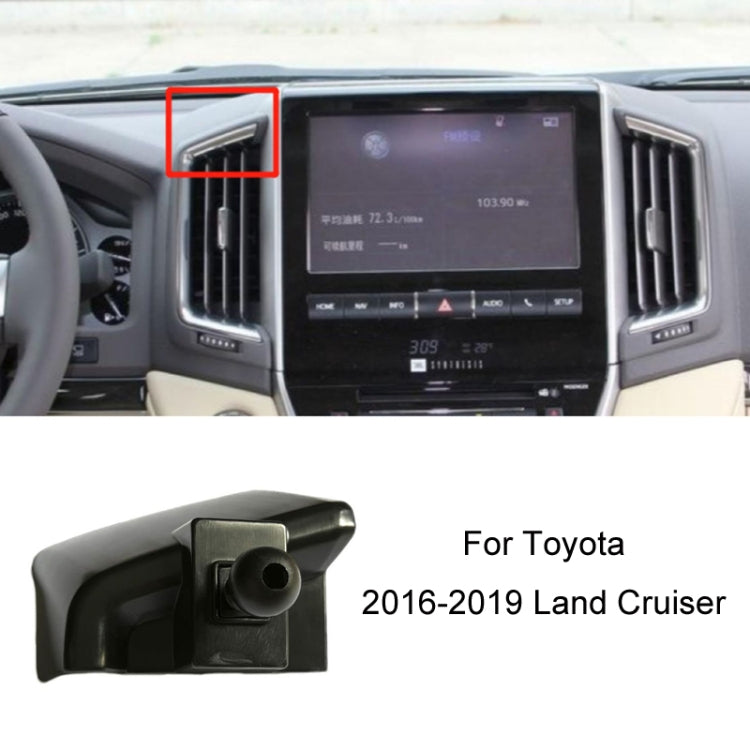 For Toyota Car Air Outlet Phone Holder Base, 05-09 Reiz Left Driving, 06-11 Camry Left Driving, 07-11 Tundra Left Driving, 07-13 Corolla Left Driving, 07-17 Land Cruiser For Left & Right, 09-12 RAV4 Left Driving, 09-14 Highlander Left Driving����������...